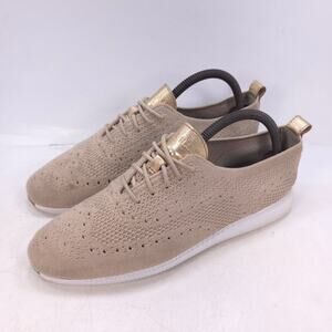 Cole Haan 2.ZeroGrand Lace Up Casual Oxford Shoe Womens Size 8 W11154 Tan